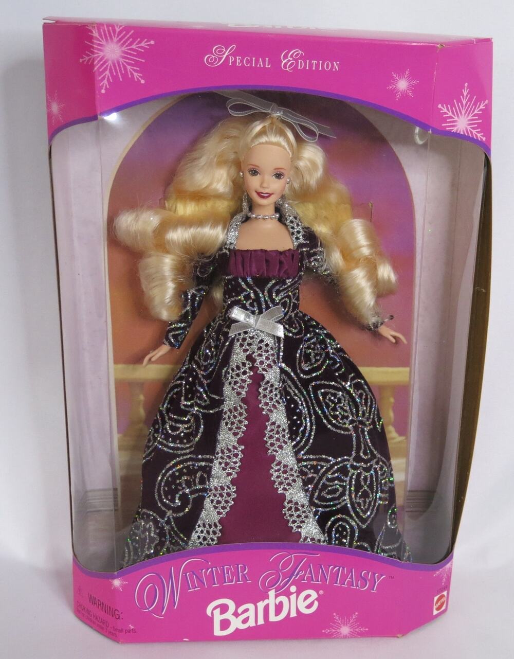 VINTAGE 1996 Winter Fantasy BARBIE #17249 Caucasian Blonde New In Box Mattel